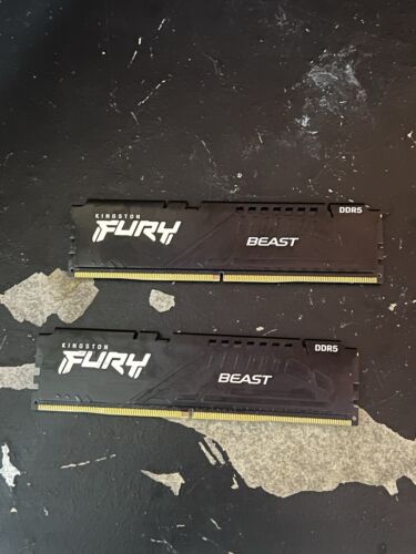 Kingston FURY Beast 16GB (1x16GB) PC5-41600 (DDR5-5200) UDIMM Memory…