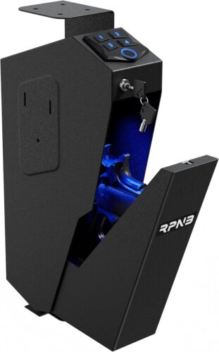 RPNB Mounted Gun Safe for Pistols Biometric， OPEN BOX