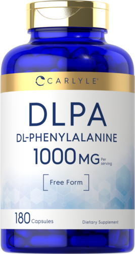 DL-Phenylalanine | 1000mg | 180 Capsules | Non-GMO | DLPA | by Carlyle