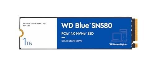 Western Digital WD Blue SN580 Nvme SSD 1TB WDS100T3B0E