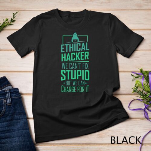 Funny Computer Hacker Cybersecurity Ethical Hacker Code Gift Unisex T-shirt