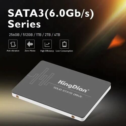 ssd 2.5″ SATA3 Internal KingDian 256GB / 512GB S370 6Gb/s Solid State Drive r500