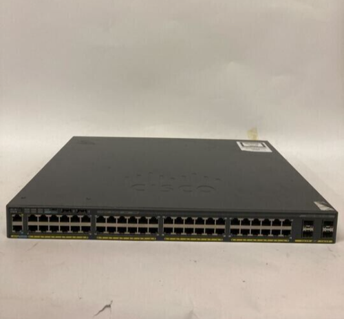 Cisco Catalyst 2960-X Series WS-C2960X-48FPD-L 48-Port Switch Tested for Power