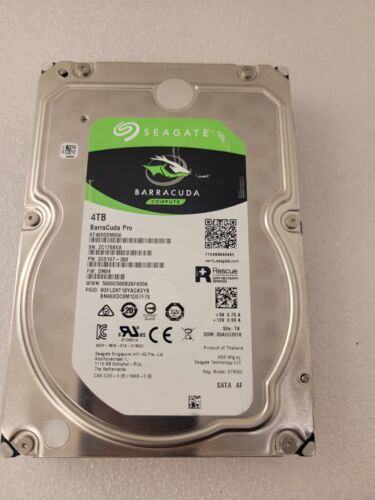 ST4000DM006 P/N: 2G5107-300 FW:DN04 SITE:TK 4TB SEAGATE 7200RPM 128MB Cache SATA