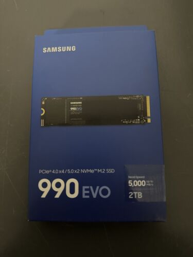 Samsung 990 EVO 2TB Internal SSD PCIe Gen 4×4 | Gen 5×2 NVMe M.2  SEALED