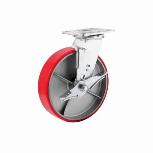 8″X 2″ Heavy Duty Casters – Polyurethane Caster with Capacity up to 1350-6000 LB