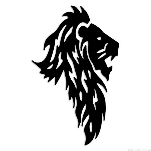 Lion Head – Decal Sticker – Multiple Colors & Sizes – ebn7547