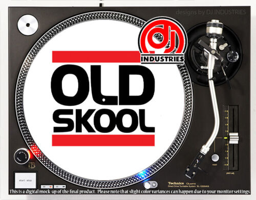 Old School – 7″-12″ DJ slipmat for LP turntable record player