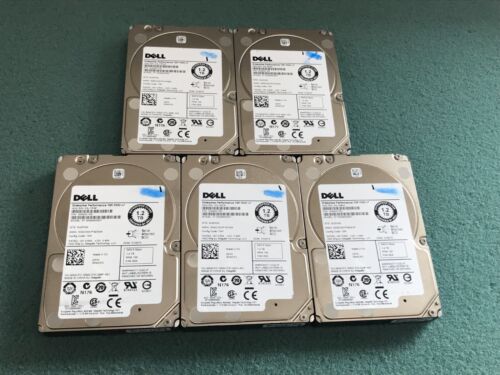 (Lot of 5) Dell ST1200MM0007 RMCP3 1.2TB 10K RPM 2.5″ SAS 6Gbps Hard Drive C221