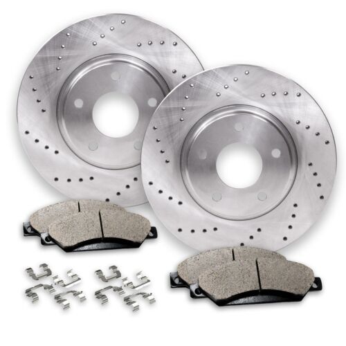 Rear Drilled Brake Rotors + Pads for Dodge Charger Challenger Chrysler 300 V6