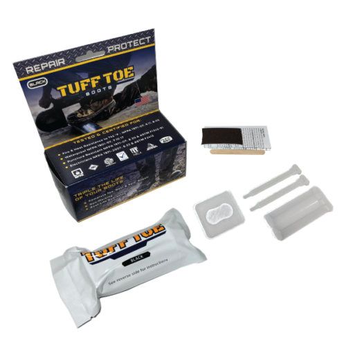 TUFF TOE Original Formula Work Boot Toe Guard Protection & Leather Repair Kit