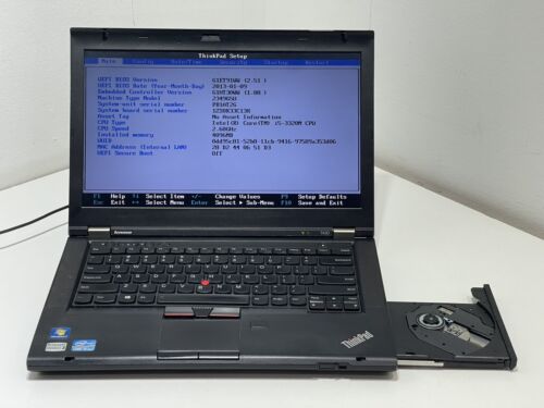 Lenovo ThinkPad T430 14” W 10 Pro Laptop Intel i5-3320M 2.6GHz 4GB RAM No HDD/OS