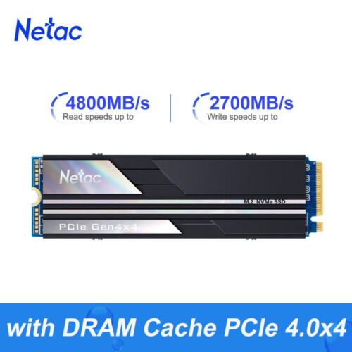 Netac 500GB Internal SSD PCle Gen 4×4 NVMe Solid State Drive PS5 4800MB/S