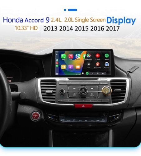 10.33″Android 12 for Honda Accord 9 2013-17 Car GPS Stereo Radio CARPLAY 8+128GB