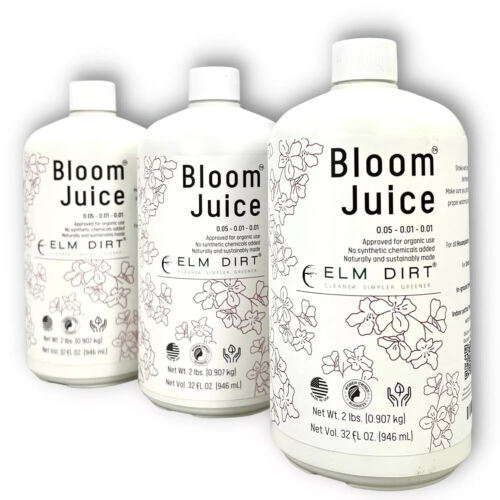 Elm Dirt’s Bloom Juice for All Flowering Plants (3 Bottles)