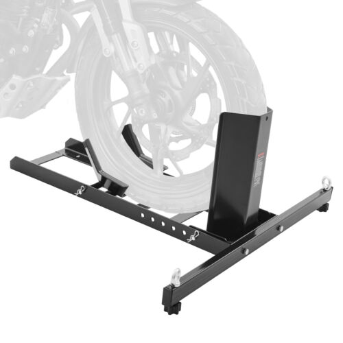 VEVOR 15″ -22″ Motorcycle Stand Wheel Chock Upright Adjustable 1800lb Capacity