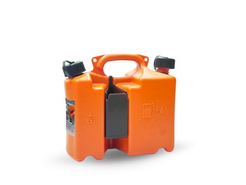 USA Holzfforma 5L Capacity Fuel Oil Canister Combo For Stihl Chainsaws Orange