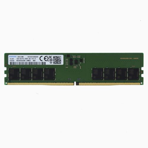 Samsung 16GB (1x16GB) DDR5 5600MHz (or 4800MHz PC5-38400) High-Performance Ga…