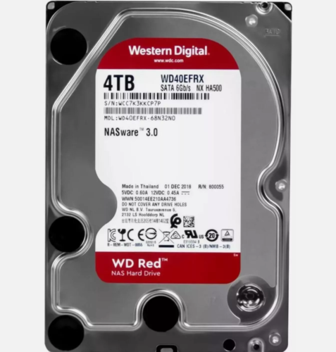 Western Digital 4TB WD40EFRX 5400RPM SATA 3.5″ 64MB Internal Enterpris Hard Driv