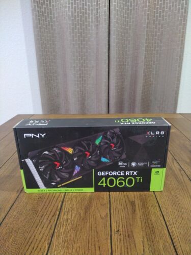 PNY GeForce RTX 4060 Ti XLR8 Gaming VERTO EPIC-X RGB Triple Fan 8GB -Pack Sealed