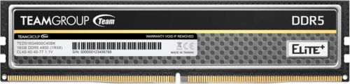 Elite plus DDR5 16GB 4800Mhz PC5-38400 CL40 Unbuffered Non-Ecc 1.1V UDIMM 288 Pi