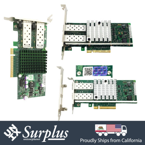 10GB SFP+ Dual Port X520-DA2 Intel NIC Adapter USA Yottamark Holo or Supermicro