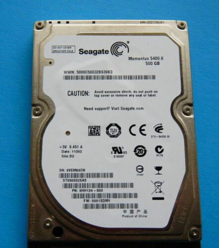 Seagate Momentus SATA 2.5″ 500GB 5400rpm ST9500325AS HDD For Laptop Hard Drive