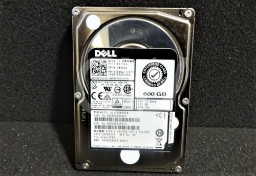 453KG DELL AL14SEB060N 600GB 10K RPM 12Gb/s SFF 2.5″ SAS SERVER HDD Hard Drive