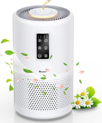 Large Room Air Purifier True HEPA for Wildfire Smoke Pet Dust Pollen Odors