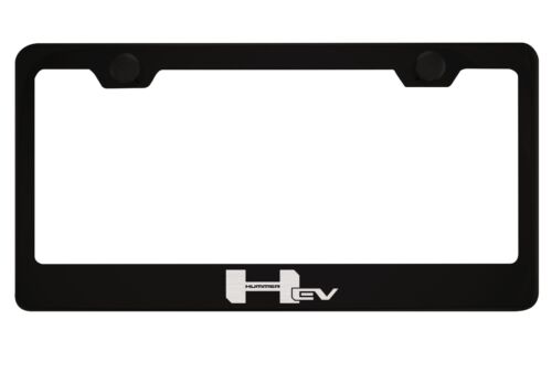 Black License Plate Frame for Hummer EV