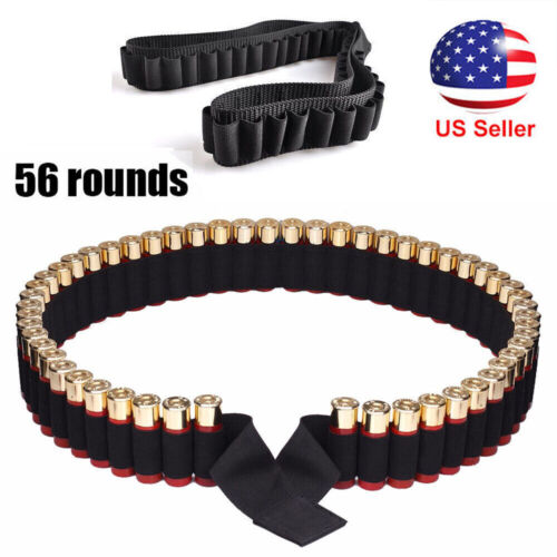 Tactical Shotgun Shell Shotshell Shoulder Ammo Bandolier Sling High Capacity US