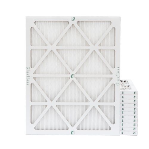 18x20x1 MERV 10 Pleated Air Filters. 12 PACK. Actual Size: 17-1/2 x 19-1/2 x 7/8