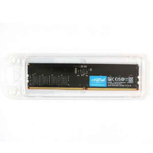 Crucial 16GB 5600MHz DDR5 NON-ECC UDIMM RAM PC5-44800 262Pin 1.1V Desktop Memory