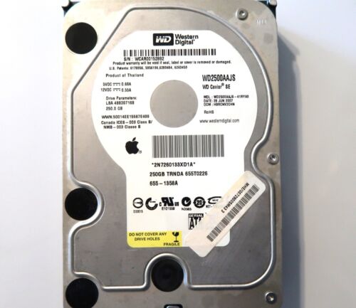 WD WD2500AAJS-41RYA0 HBRCNV2CHN (WCAR) Thailand 3.5″ 250gb Sata HDD 28JUN2007