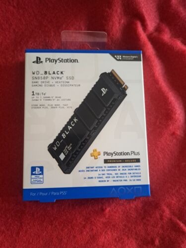 NEW WD – BLACK SN850P NVMe SSD 1TB Internal for PS5 Sealed PlayStation Plus