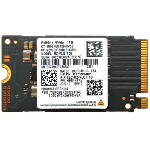 PM991a 1TB NVMe M.2 2242 SSD PCI-e Gen3 x4 MZVLQ1T0HBLB 42mm Solid State Drive