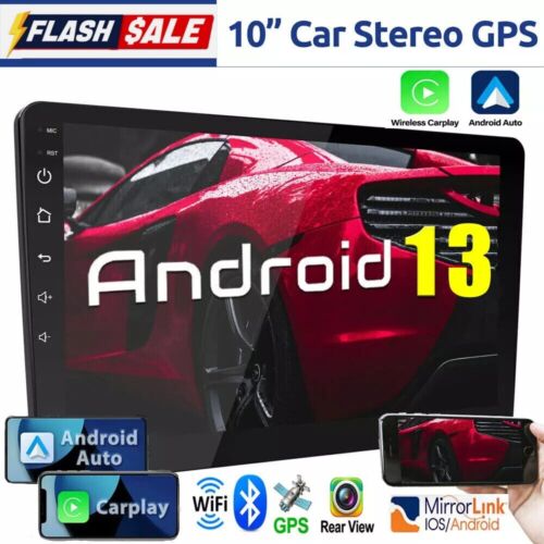 2+32G Rotatable 10.1 Touch Screen Android 12.0 Car Stereo Radio GPS Wifi BT USB