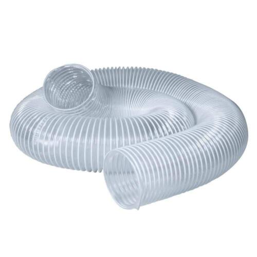 Powertec Dust Collection Hose Clear PVC Flexible Puncture Resistant 3 in x 10 ft