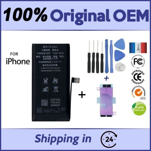 2510mAh IPHONE 12 MINI BATTERY 100% BRAND NEW OEM SUPERIOR CAPACITY +/ TOOLS