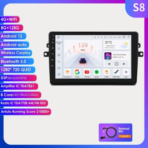 8+128GB Android 12 Car Stereo Radio For Toyota Sienna 04-10 CarPlay GPS WiFi DSP