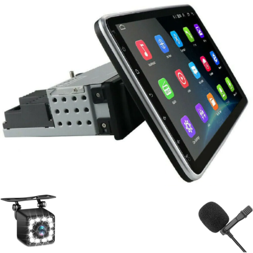 10.1” Android 13.0 Rotatable Touch Screen Car Stereo Radio GPS Wifi Single 1DIN