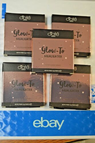 5x Ciate London Glow To Highlighter illuminating Powder Moondust Dented Boxes