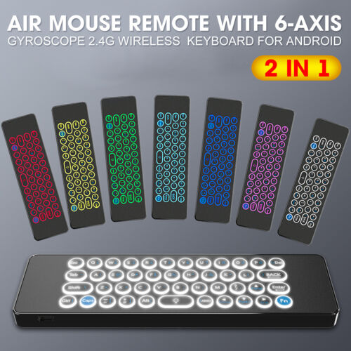 2 in 1 Air Mouse Remote w/ 6-axis Gyroscope 2.4G Wireless Keyboard for AndroidVe