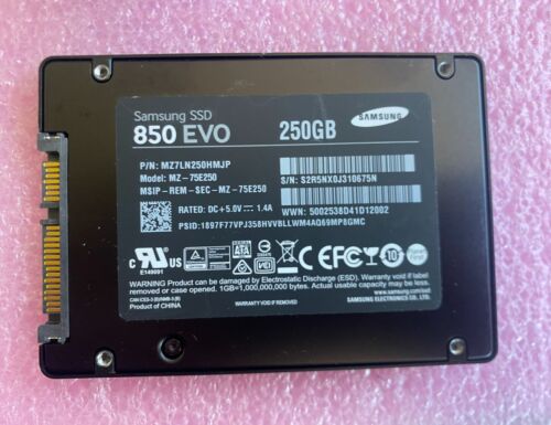 Samsung 850 EVO MZ-75E250 250GB 2.5″ SATA III MZ7LN250HMJP Solid State Drive