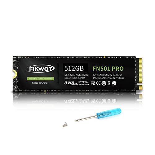 FN501 Pro 512GB NVMe SSD – M.2 2280 PCIe Gen3 x4 Internal Solid State Drive w…