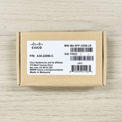 Cisco Meraki MA-SFP-10GB-LR 10G LR 1310nm 10km SFP+ Transceiver Module