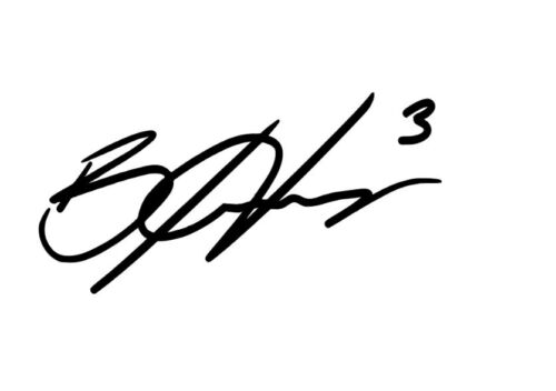 BRYCE HARPER 2023 Facsimile Vinyl Signature Autograph STICKER Philadelphia 3×1.5