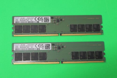 NEW Samsung 32GB (16GB x 2) DDR5 4800 MHz PC5-4800 Memory RAM M323R2GA3BB0-CQK0L