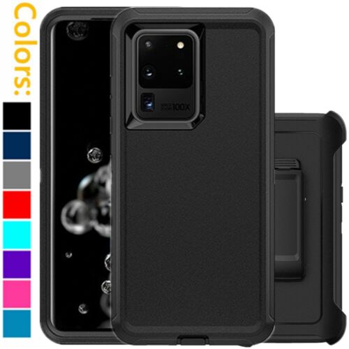 For Samsung Galaxy S20 / S20+Ultra 5G Defender Case w/ Clip fits Otterbox