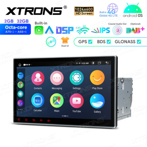 10.1″ Double 2 DIN Android 13 Car GPS Stereo DVD Radio 4G LTE WIFI 2+32GB 8-Core